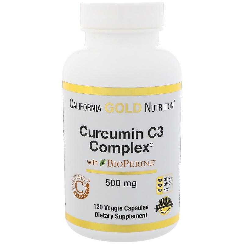 California Gold Nutrition, Куркумин C3 комплекс с биоперином