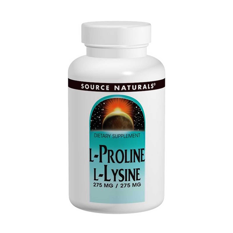 Source Naturals, L-пролин L-лизин