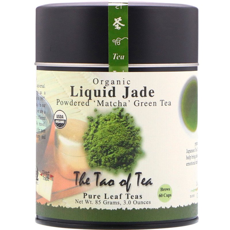 The Tao of Tea, Органический порошкообразный зеленый чай маття, Liquid Jade, 85 г (3 унции)