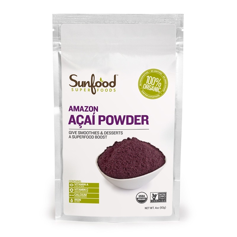 Sunfood, Порошок из амазонской асаи, 4 унции (113 г)